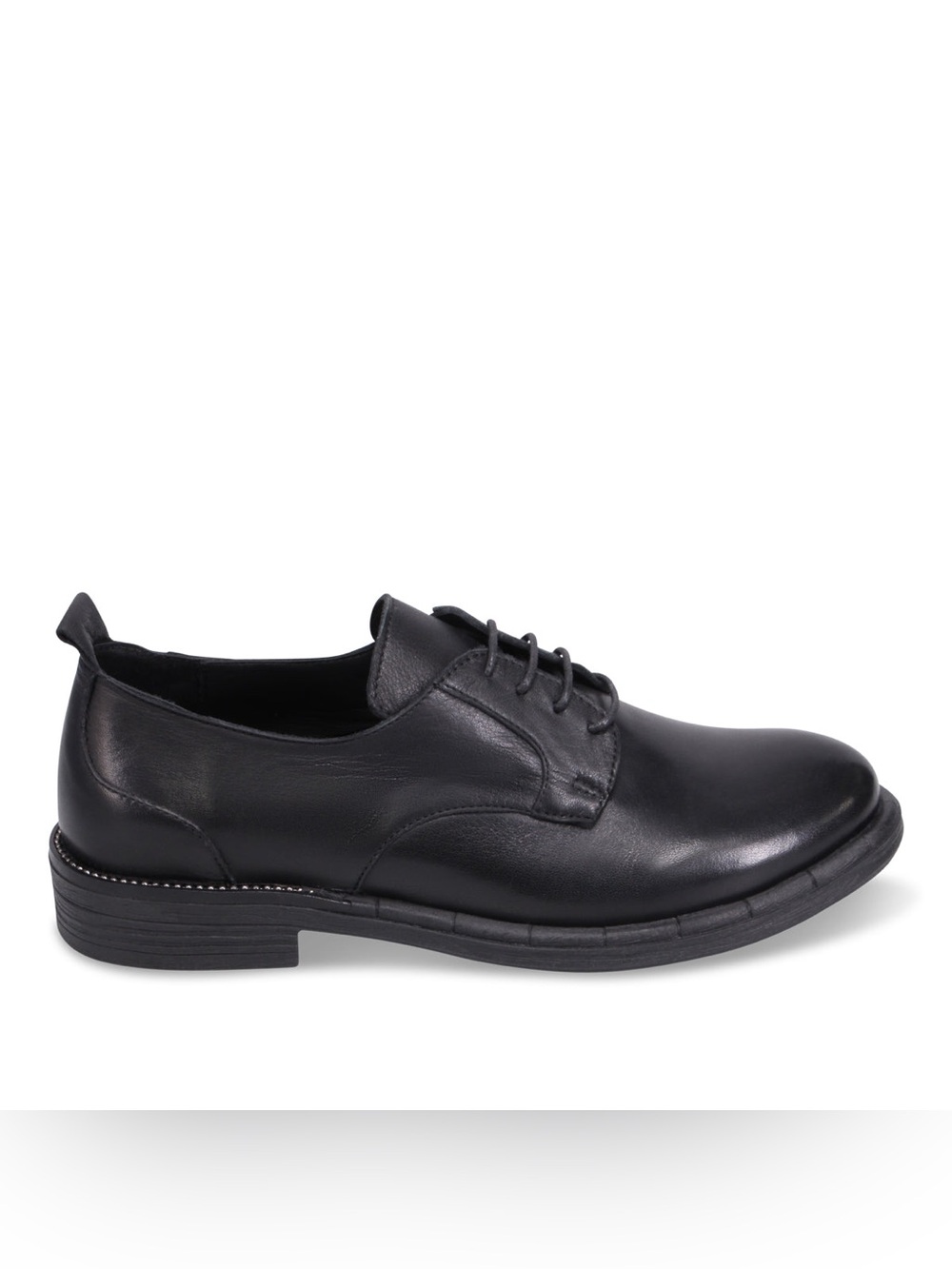 NWOB Bueno Miles Classic Black Womens Leather Shoes Size 37